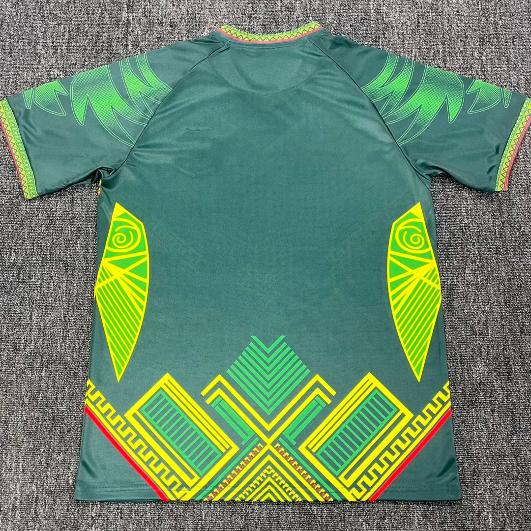 Maillot extérieur Mali 25/26 de la marque Le 12 -ème Maillot, vue de face, design aux couleurs traditionnelles.