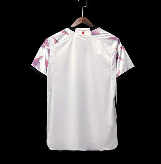 Maillot de football Japon 2022/23 Coupe du Monde Le 12 -ème Maillot, design officiel avec drapeau japonais.