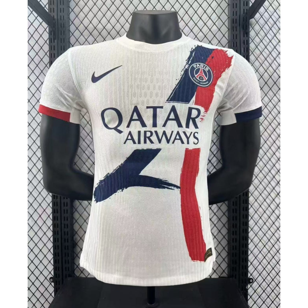 Maillot extérieur PSG 24/25 Le 12-ème Maillot, maillot de football avec logo du PSG et détails du joueur.