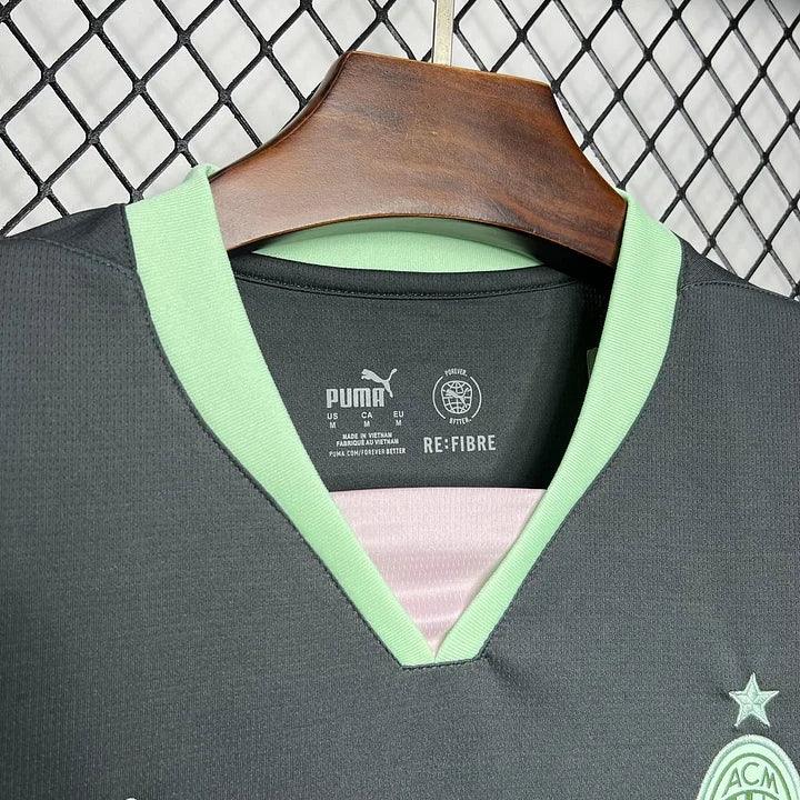 Maillot de football extérieur AC Milan 2024-2025, marque Le 12-ème Maillot, vue front avec logo et design officiel.