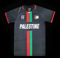 Maillot Palestine 2023-2024 édition spéciale noir par Le 12 -ème Maillot, vue de face avec logo et détails du design.