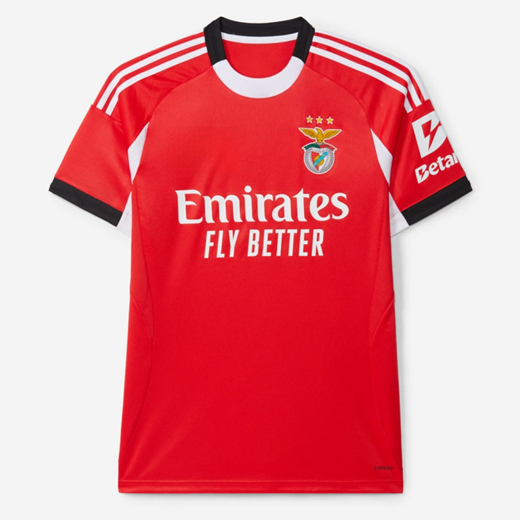 Maillot domicile Benfica 25/26 Le 12 -ème Maillot, maillot de football avec logo et couleurs rouges et blanches.