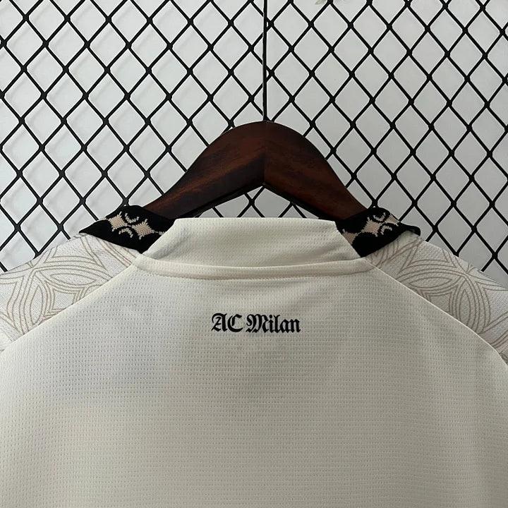 Maillot de football AC Milan 2024/25 quatrième, marque Le 12 -ème Maillot, vue de face avec logo et détails du design.