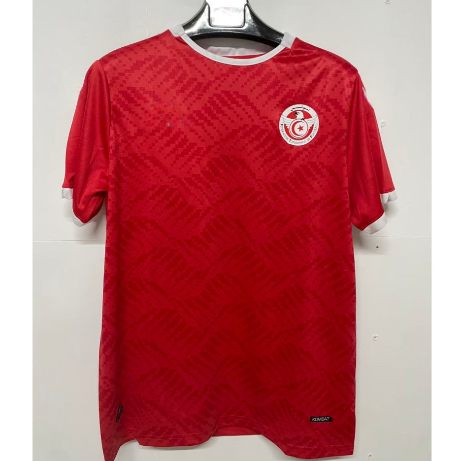 Maillot de football domicile Tunisia 25/26 Le 12 -ème Maillot, maillot de l'équipe nationale tunisienne, coloris rouge et blanc