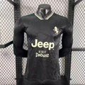 Maillot Juventus third pour homme, manches longues, marque Le 12-ème Maillot, en tissu bleu avec logo et détails sportifs.