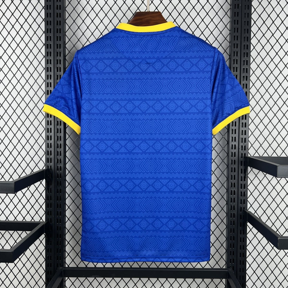 Maillot de football Brésil 25/26 Spécial blue Le 12, maillot de l'équipe nationale, couleur bleue, design sportif.