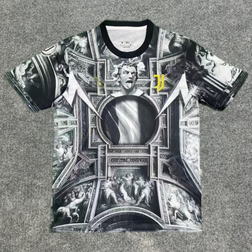 Maillot Juventus 25/26 Le 12-ème Maillot, maillot de football blanc avec logo et détails bleus.