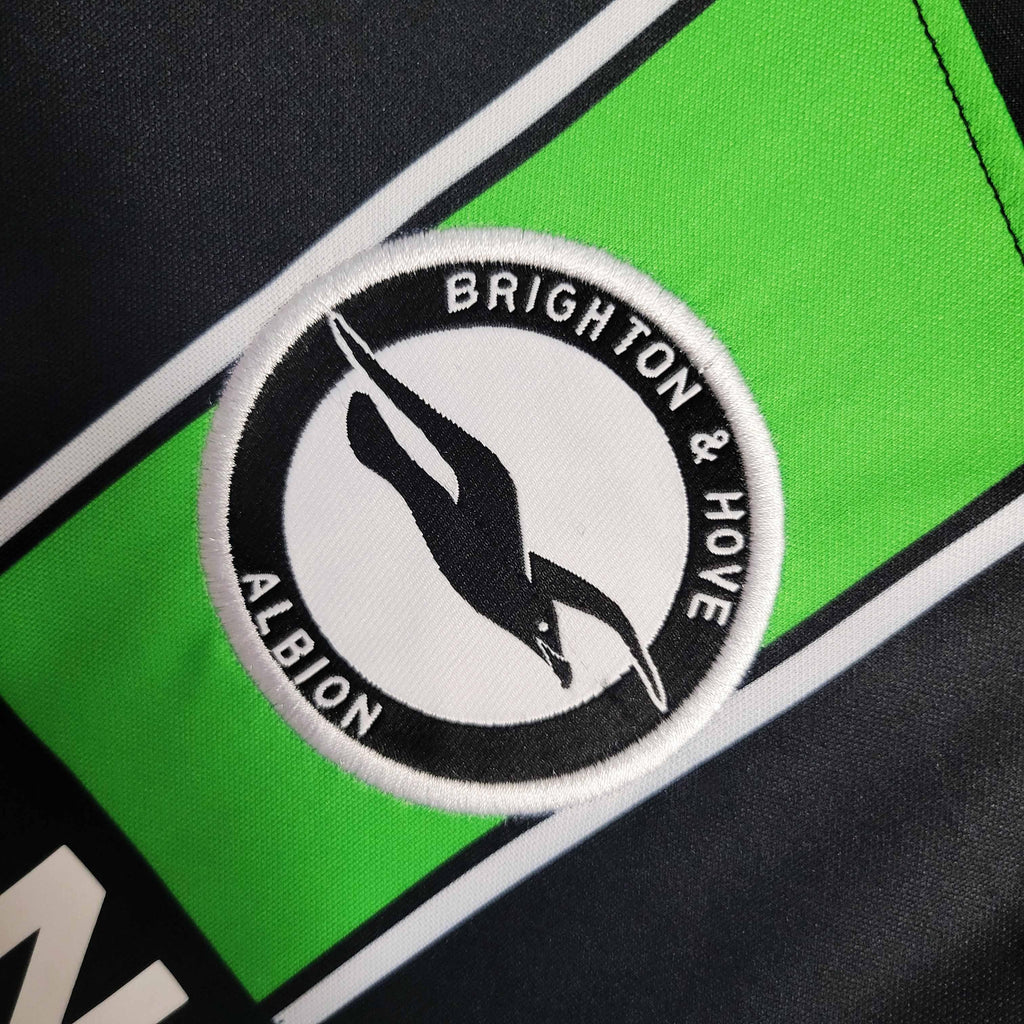 Maillot Brighton 2023-24 Le 12 -ème Maillot, maillot de football avec logo et couleurs officielles, vue frontale.