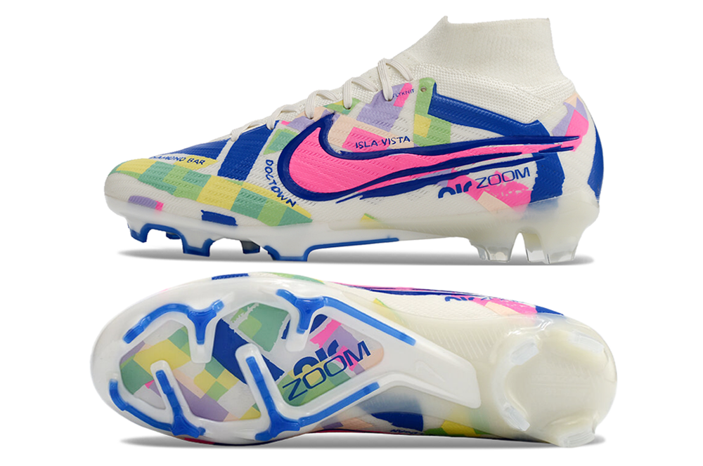 Crampons pour chaussures de football Mercurial Superfly IX Elite, chaussures de sport Nike, vue de dessus avec crampons en caoutchouc