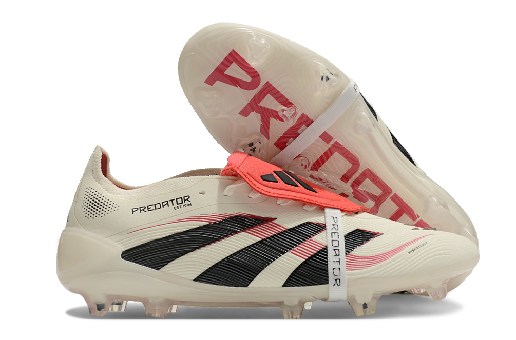 Crampons Le 12 -ème Maillot Predator Accuracy+ FG pour chaussures de football, fixation métallique robuste.