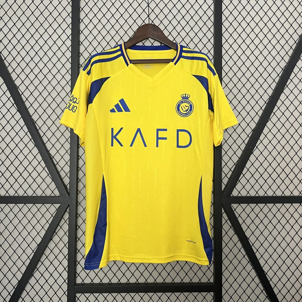 Maillot domicile AL NASSR 24/25, maillot de football Le 12 -ème, avec logo et design officiel, vue frontale.