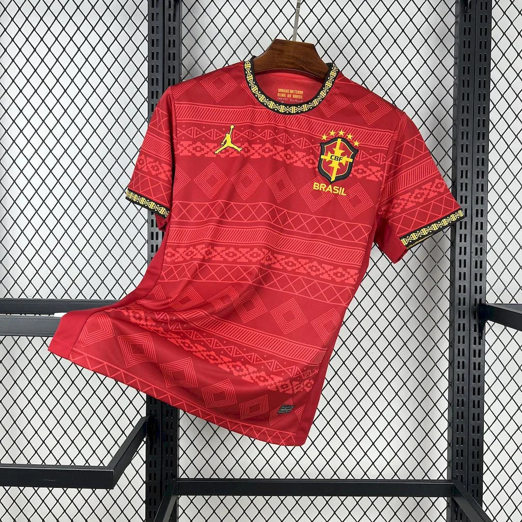 Maillot de football Brésil 2025-26, modèle Le 12 -ème Maillot, vue de face avec logo et design sportif.