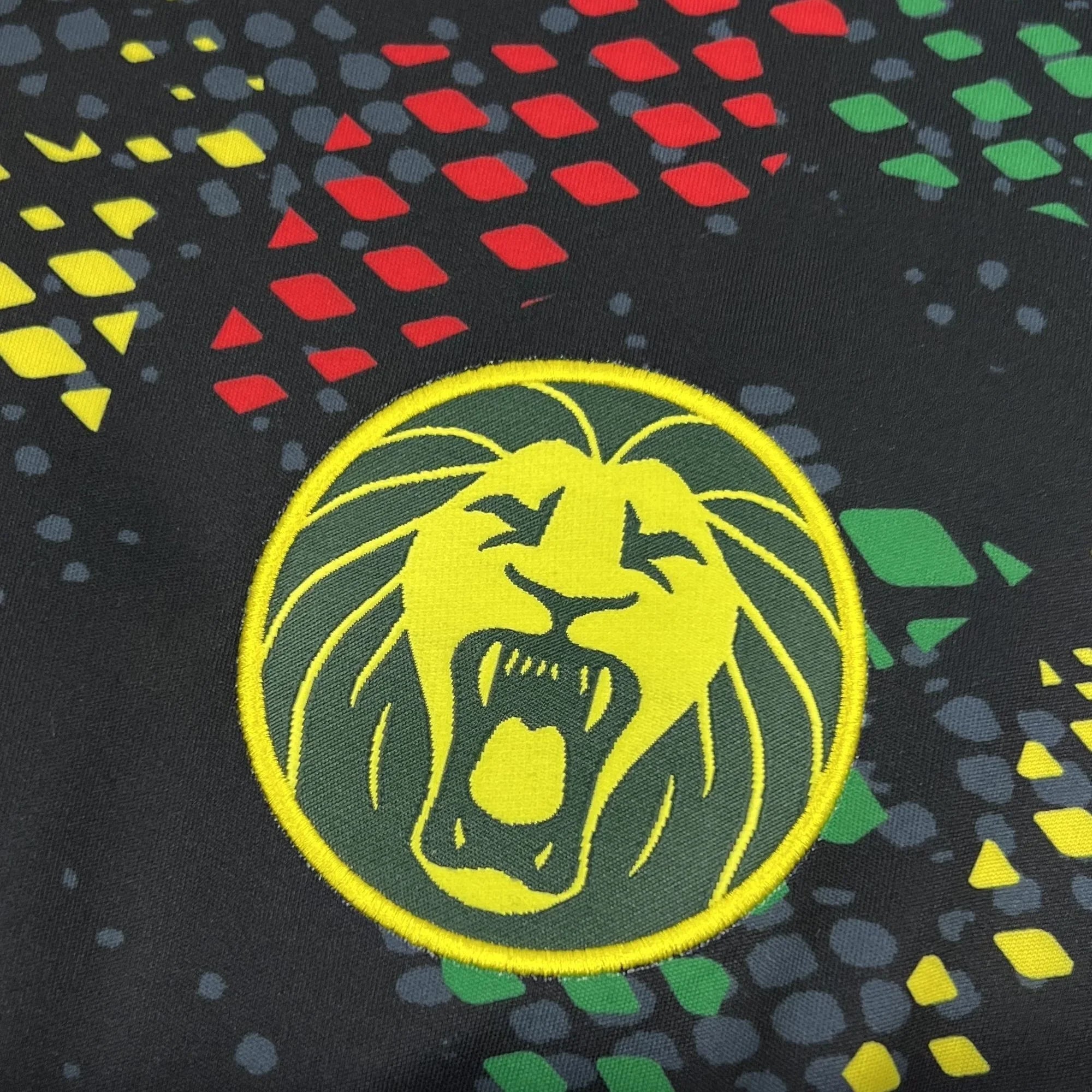 Maillot de football Cameroun Coupe du Monde 2026 Le 12 -ème Maillot, dos et devant, détails du design sportif et logo.