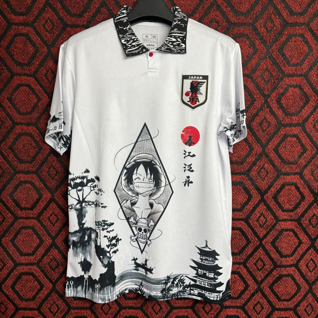 Maillot sportif 25/26 japonais Le 12 -ème Maillot, design spécial, en tissus colorés, vue de face sur fond neutre