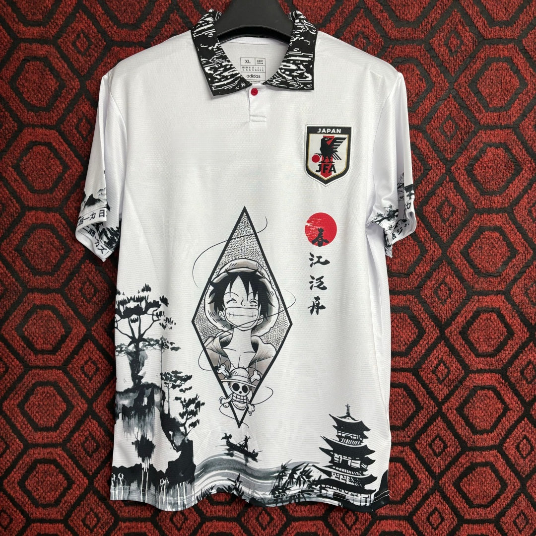 Maillot sportif 25/26 japonais Le 12 -ème Maillot, design spécial, en tissus colorés, vue de face sur fond neutre