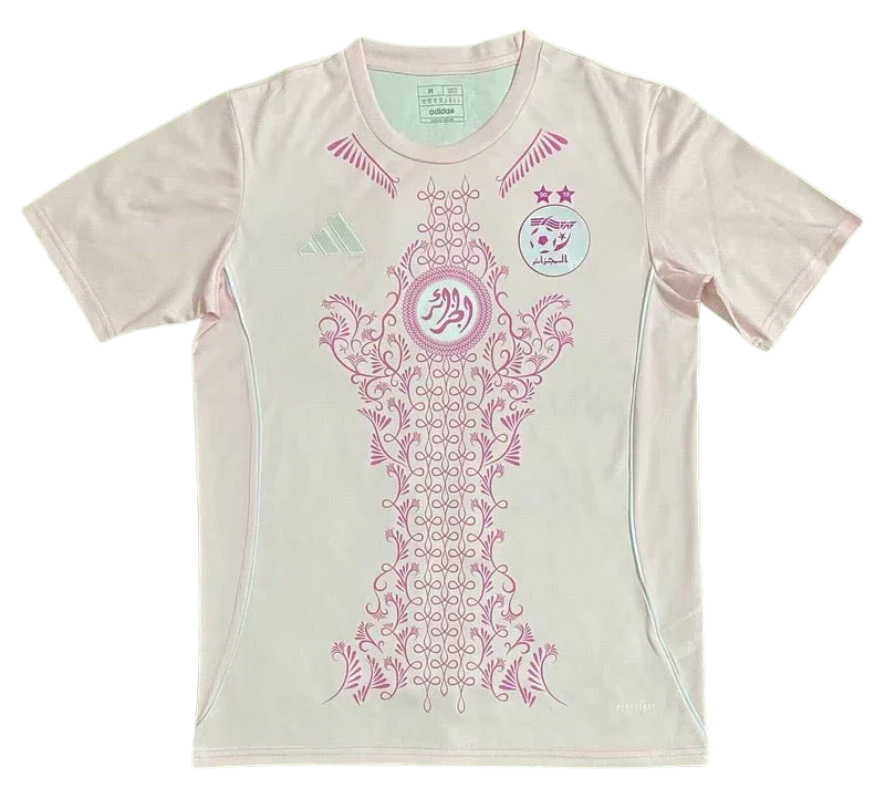 Maillot de football Algérie 2024/2025 concept par Le 12 -ème Maillot, design innovant en bleu et vert avec détails modernes.