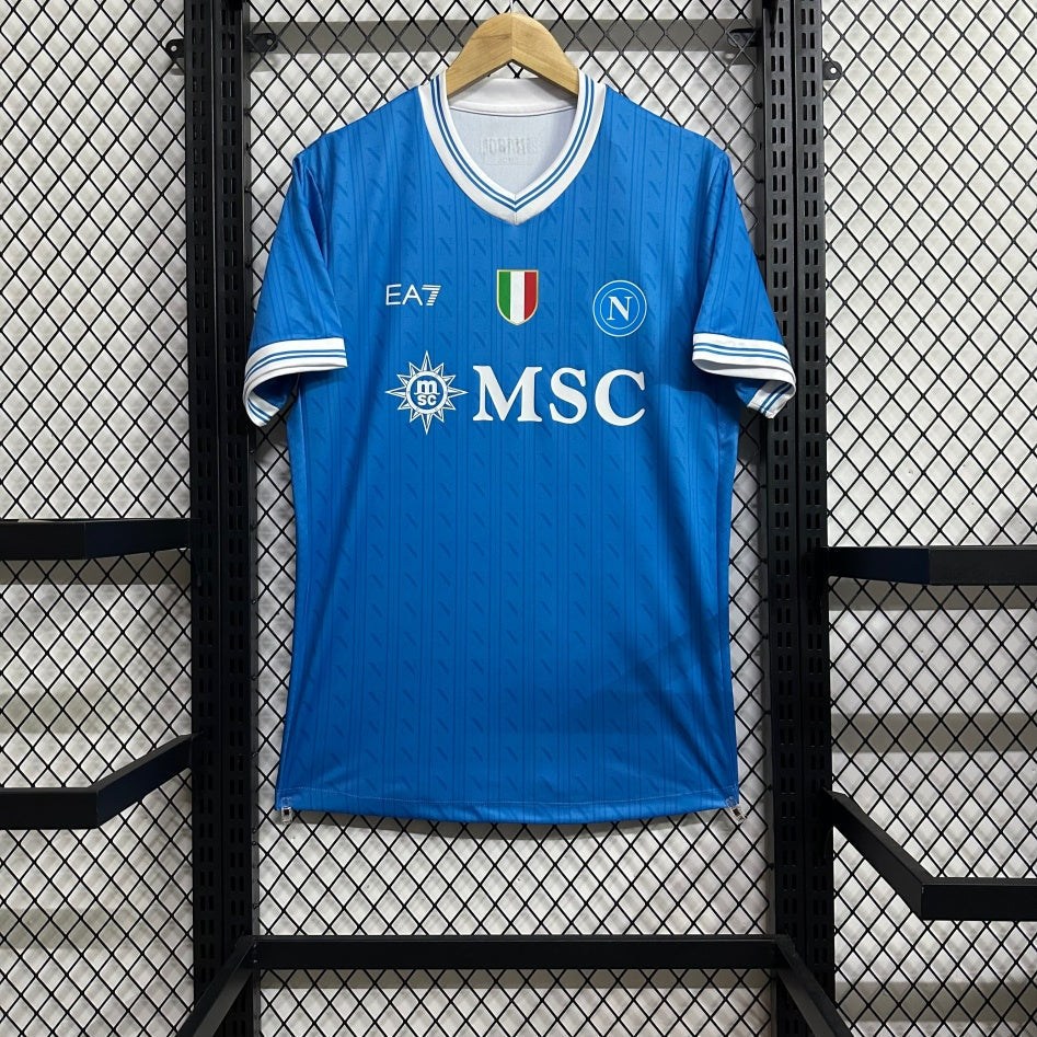 Maillot domicile Naples 25/26 Le 12 -ème Maillot, maillot de football avec logo et couleurs officielles.