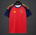 Maillot de football Espagne 2 étoiles Le 12 ème Maillot, taille 25/26, devant avec logo et design bleu et rouge.
