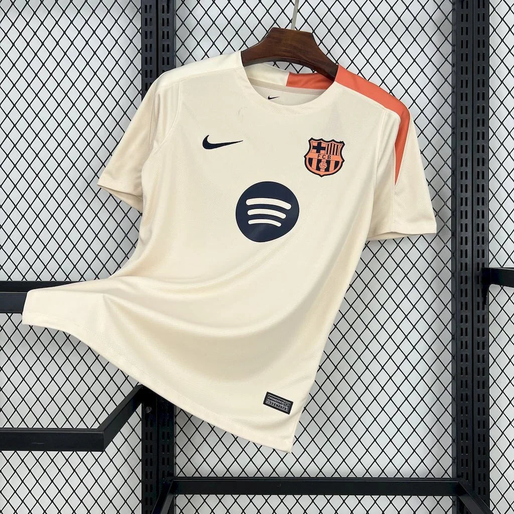 Maillot d'entraînement de football FC Barcelone 2025-2026 Le 12-ème Maillot, vue du devant avec logo et détails du maillot.