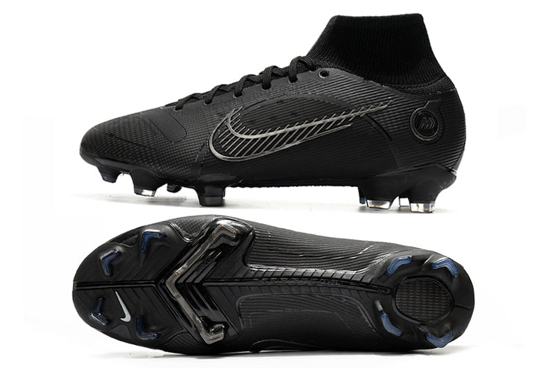 Crampons Mercurial Superfly IX Elite pour football, semelles avec pointes en acier pour performance sur terrain.