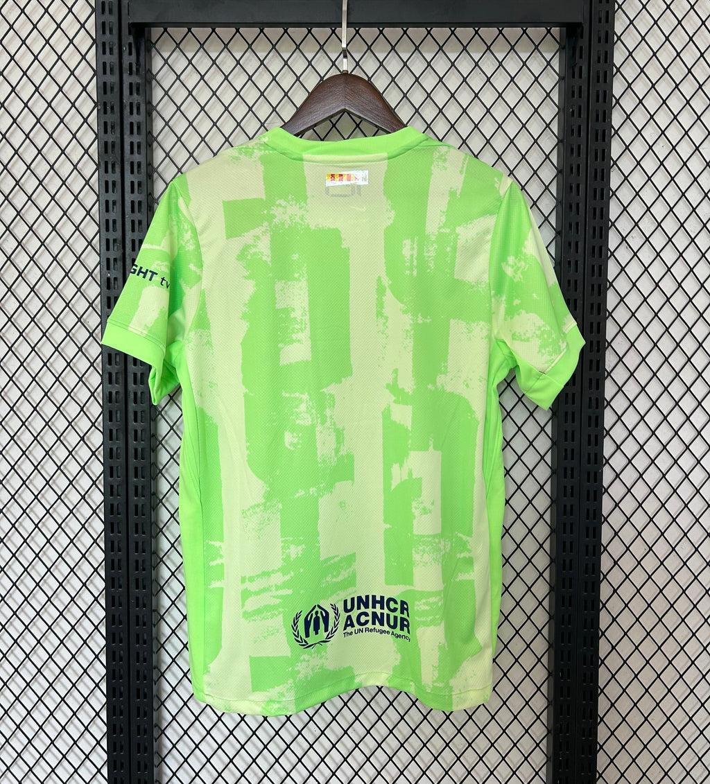Maillot de football Barcelone 24/25 Le 12ème Maillot, maillot vert spécial de la saison 2024-2025, jersey de l'équipe catalane.