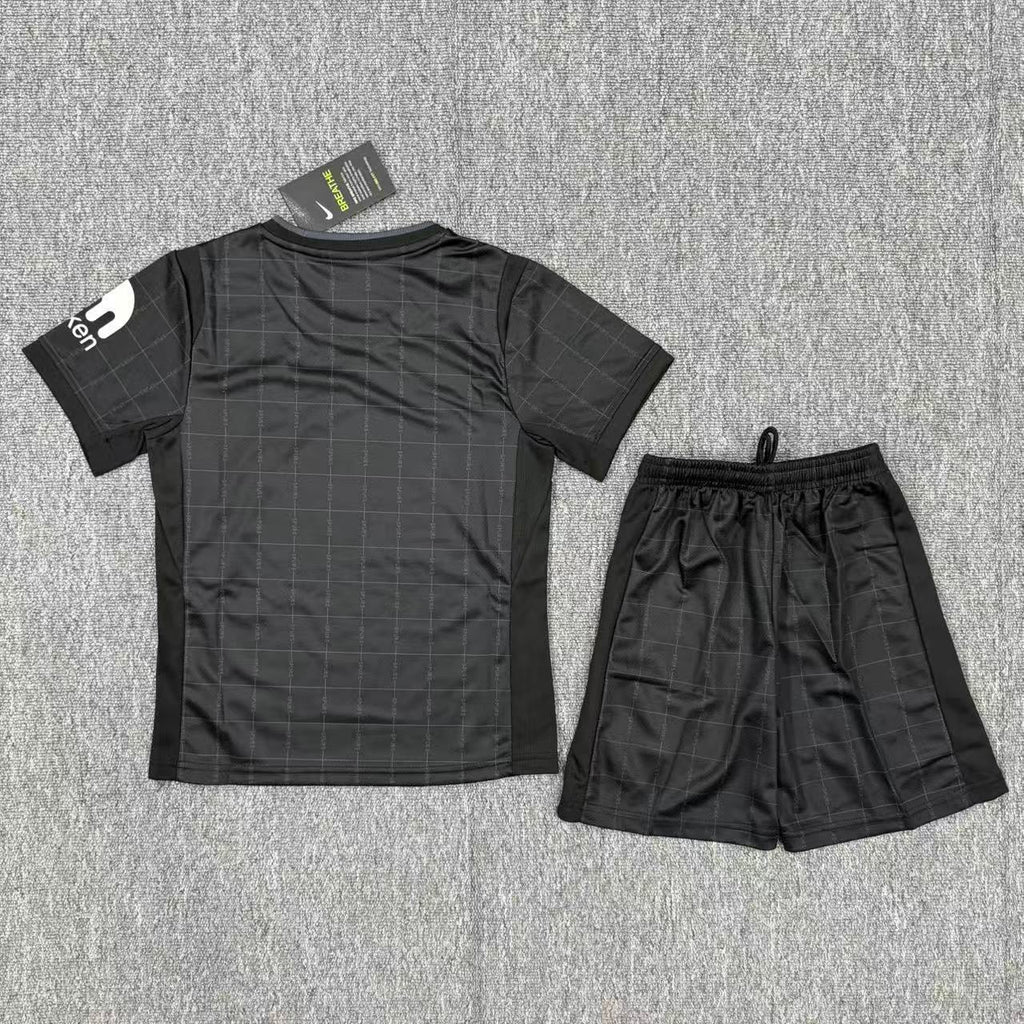 Ensemble enfant Tottenham extérieur Le 12 -ème Maillot, maillot de football junior, vue de face avec logo et couleurs officielles