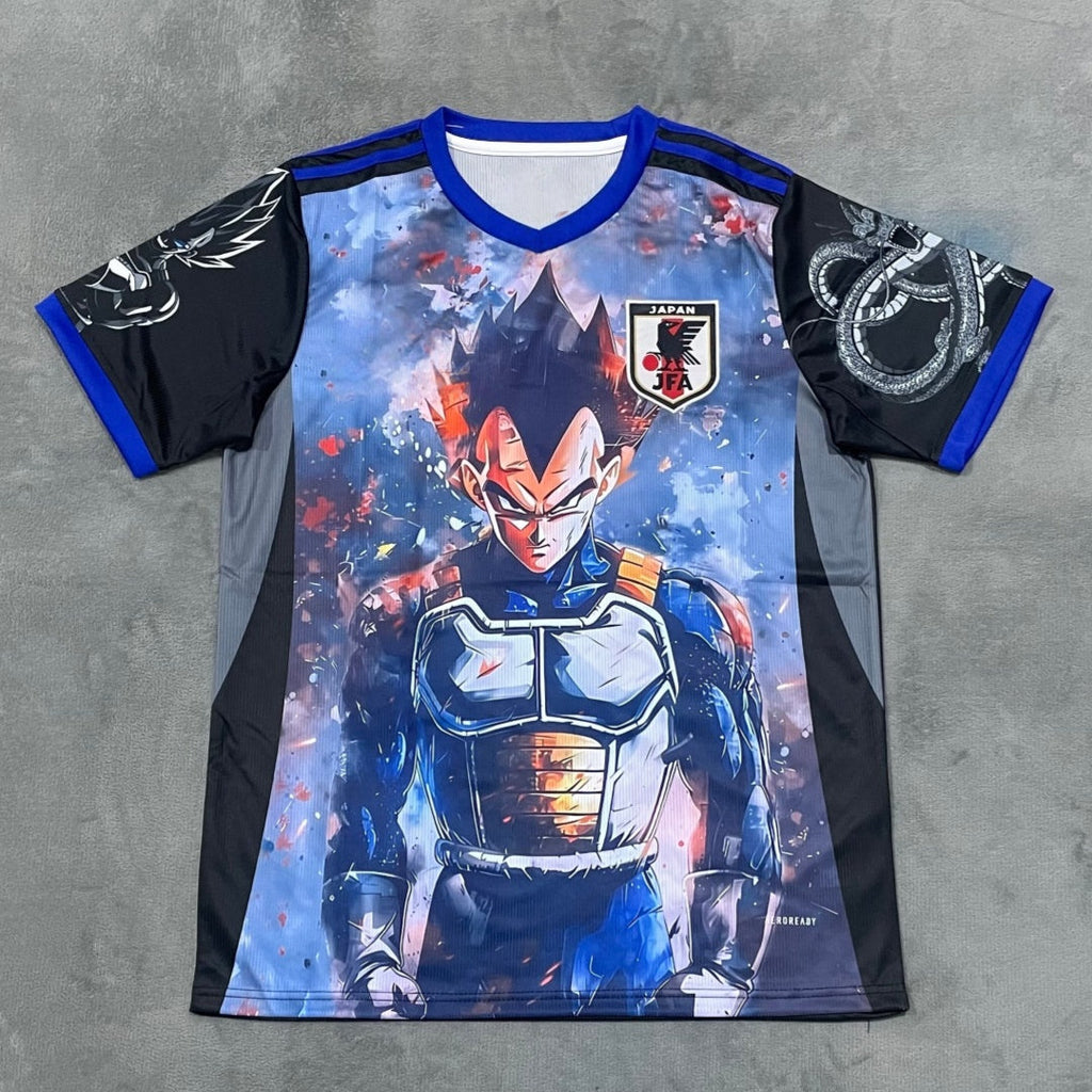 Maillot 25/26 Japan anime Bleu Le 12 -ème Maillot, tissu léger, design japonais, détails du logo et couleurs bleues vives.