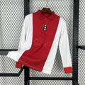 Maillot Ajax manches longues concept 2025-26 de la marque Le 12 -ème Maillot, détail de la conception et des couleurs.