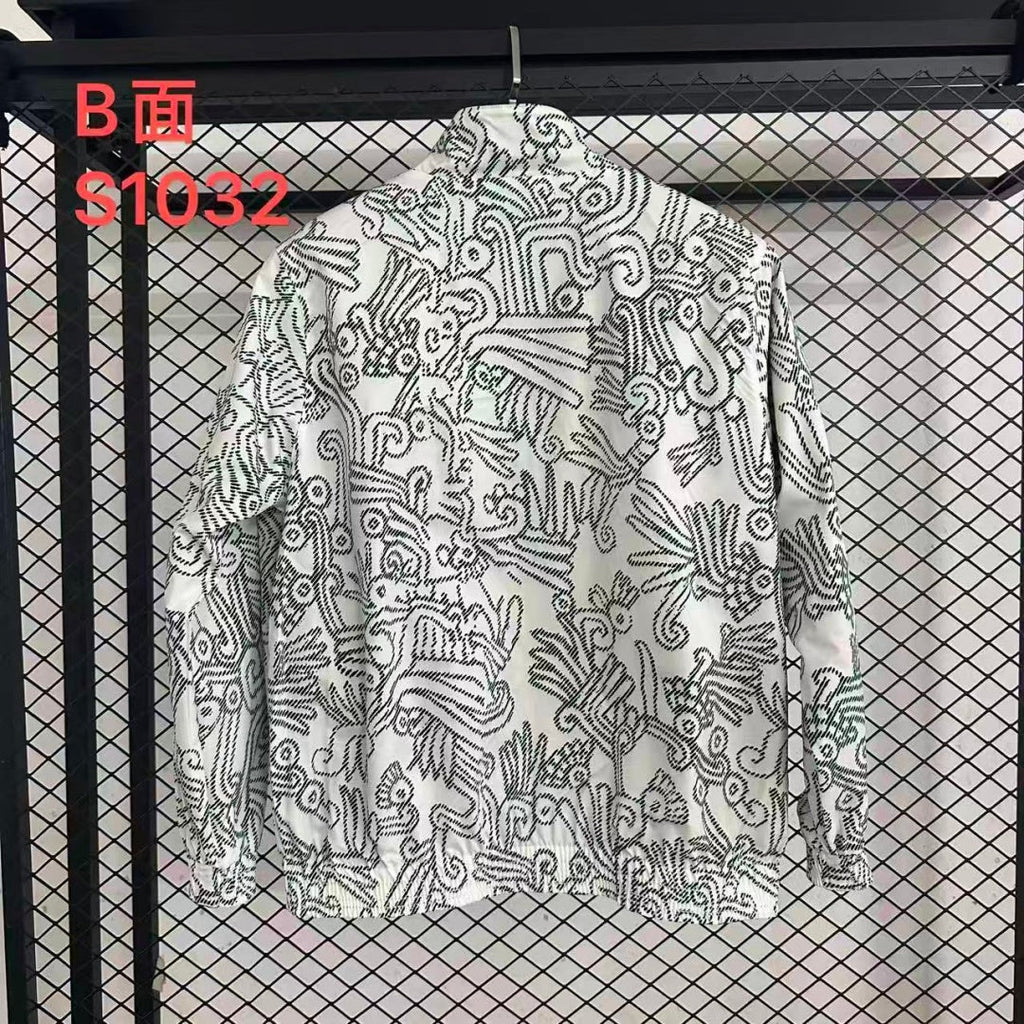 Veste coupe-vent réversible Le 12 -ème Maillot Mexique, tissu léger, design coloré avec logo sur la poitrine, vue de face.