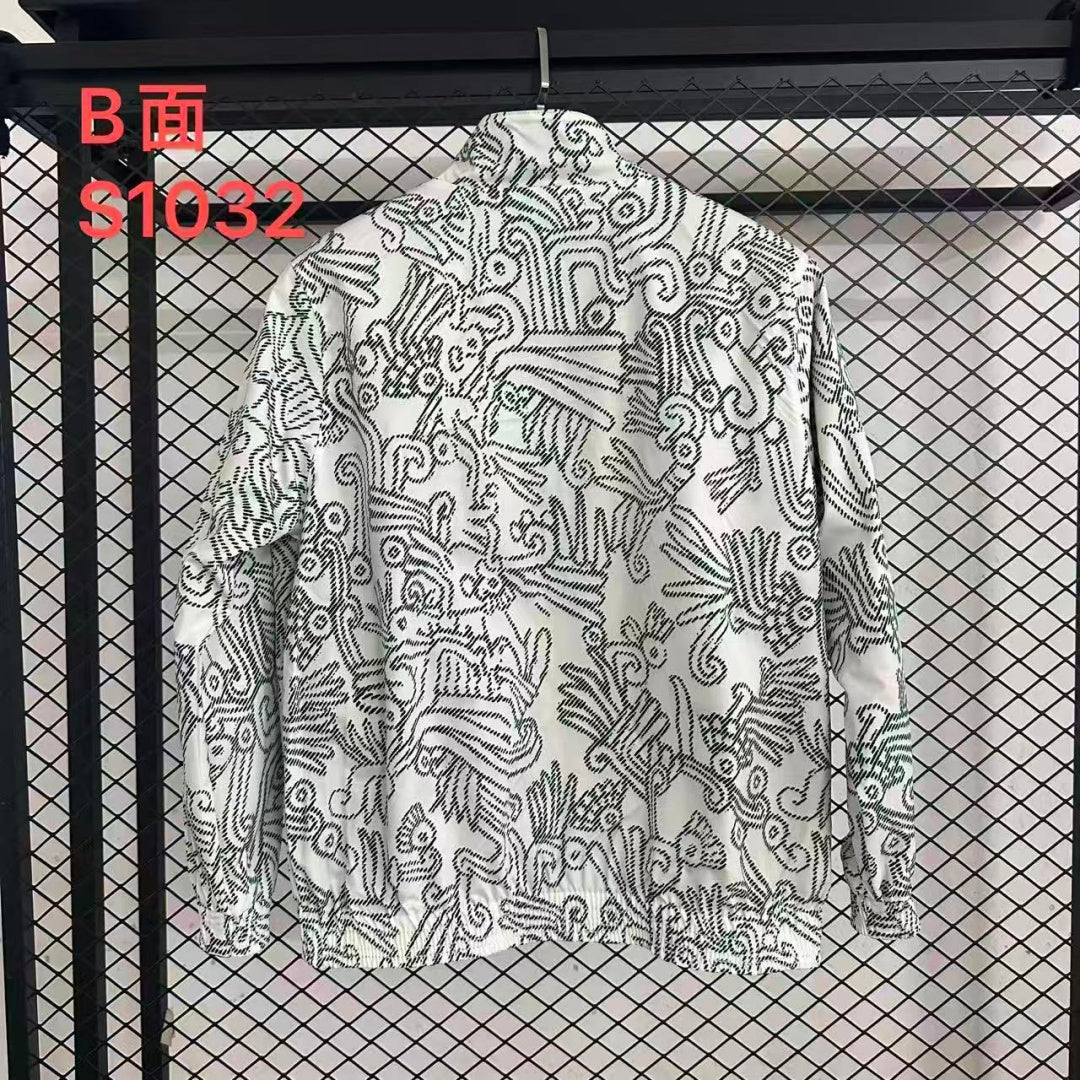 Veste coupe-vent réversible Le 12 -ème Maillot Mexique, tissu léger, design coloré avec logo sur la poitrine, vue de face.