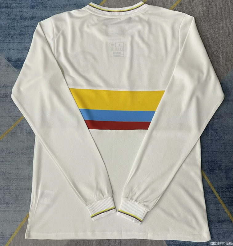 Maillot à manches longues Le 12 -ème Maillot 25/26 Colombie, design sportif et couleur bleue pour cyclisme.