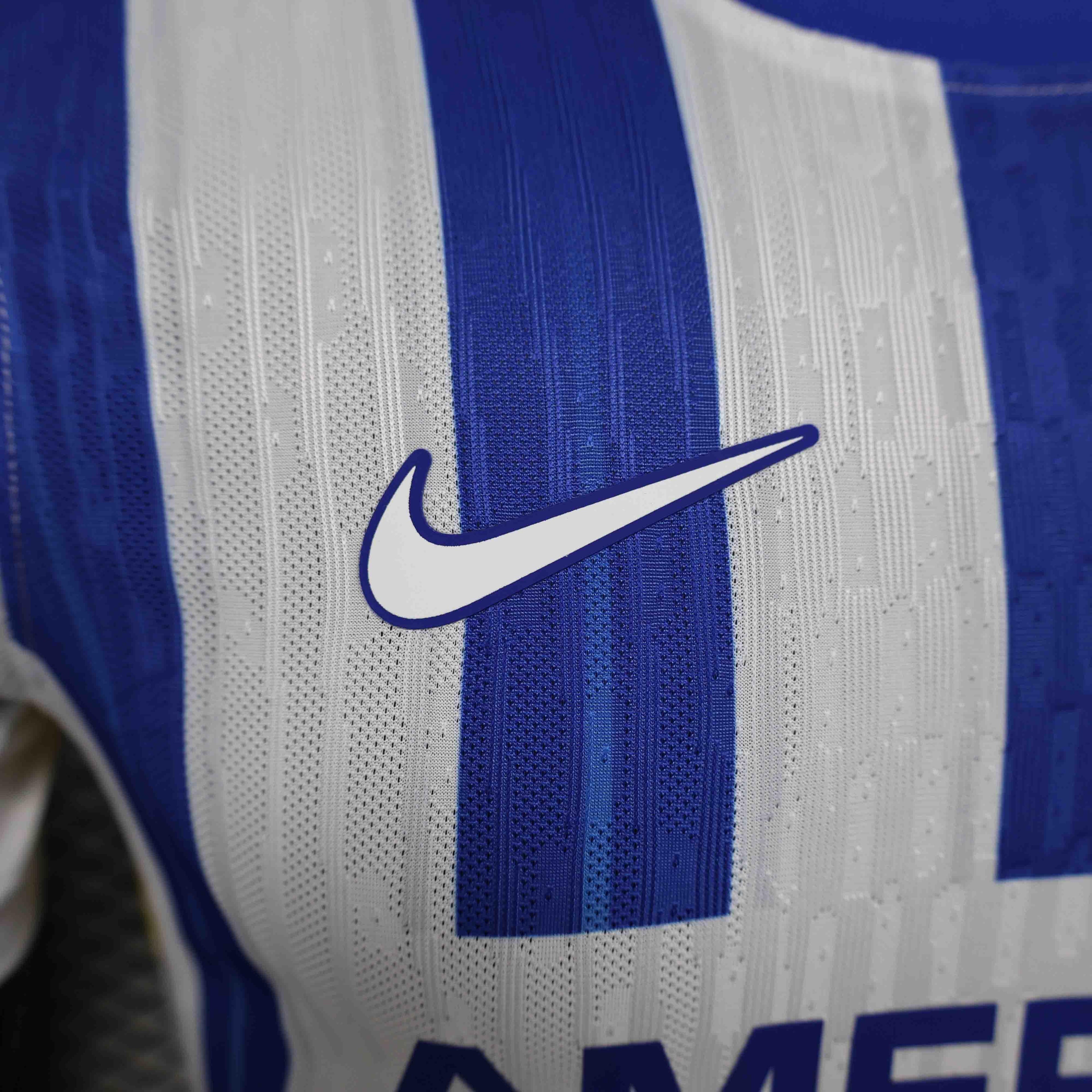 Maillot de football Brighton 2024-25 par Le 12 -ème Maillot, vue frontale avec logo et design de l'équipe.