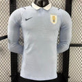 Maillot domicile Uruguay 25/26 à manches longues, maillot de football Le 12 -ème Maillot, design officiel, détails du maillot.