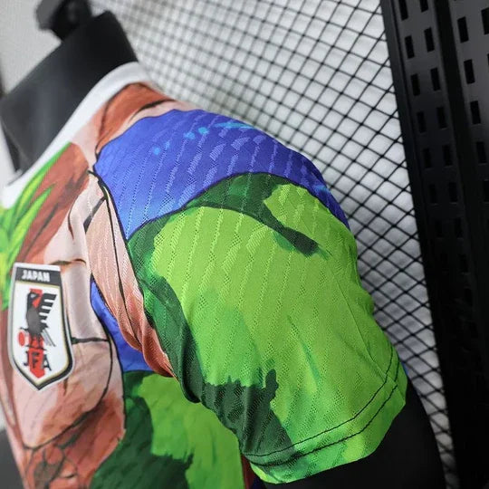 Maillot de football Japon X Broli 2024/2025 de la marque Le 12-ème, vue de face avec détails du design.