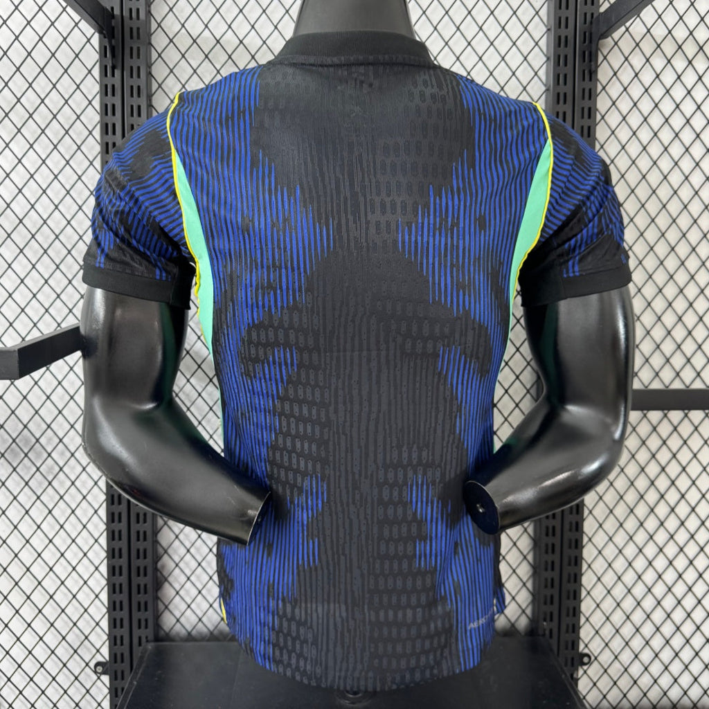 Maillot de football Brésil extérieur pour joueur 25/26, marque Le 12 -ème Maillot, vue de face avec logo et design.