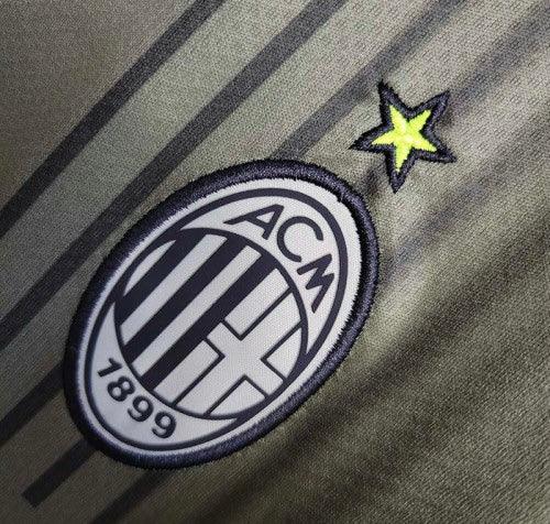 Maillot third AC Milan 2022/2023 Le 12-ème Maillot, maillot de football avec logo AC Milan et design 3D, vue de face.