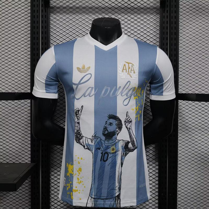 Maillot de football Argentine concept 2025-26 de la marque Le 12 -ème Maillot, vue de face avec design moderne et couleurs nationales