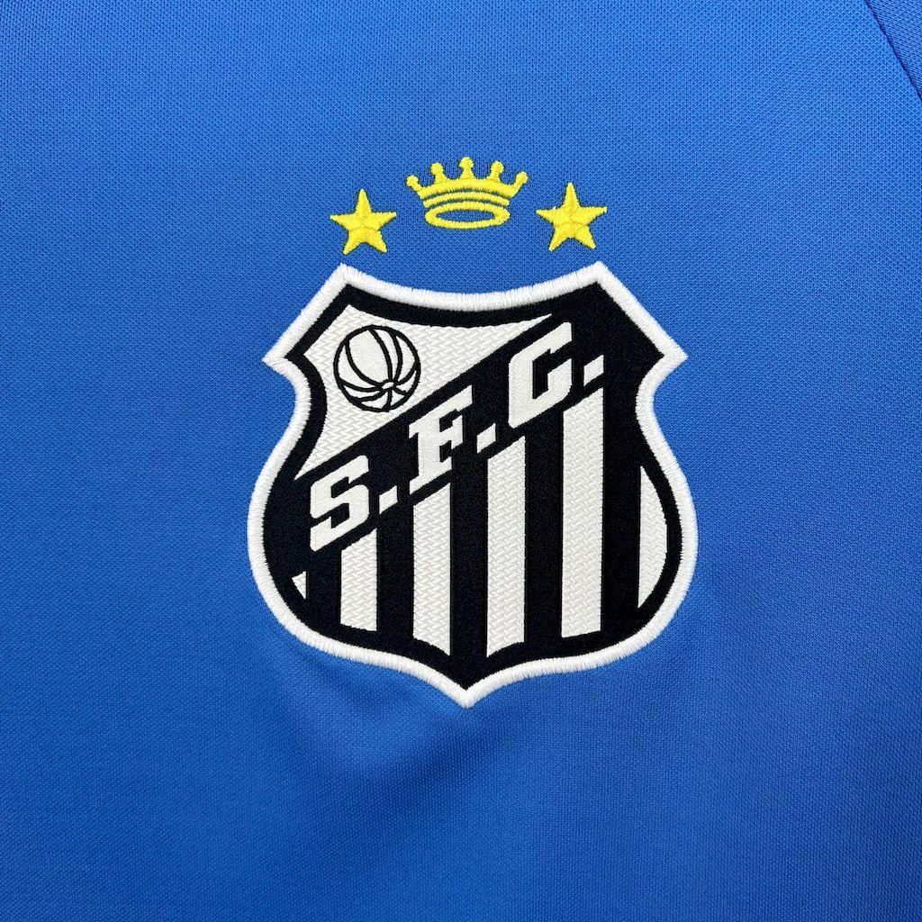 Maillot de gardien de but Santos 2025-26, marque Le 12 -ème, avec logo et détails du design sur le devant.