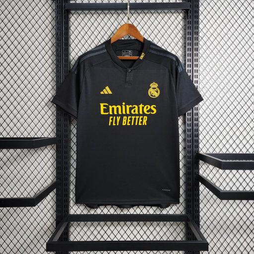 Maillot Third Real Madrid 2023-2024 Le 12-ème Maillot, version joueur, vue front avec détails du design.