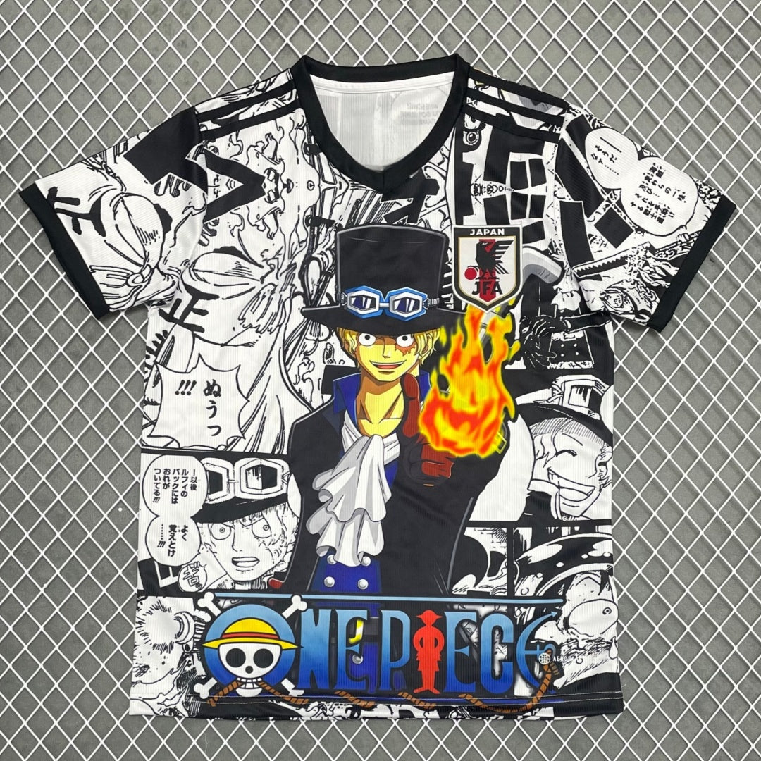 Maillot japonais 25/26 anime Black K de Le 12 -ème Maillot, design coloré avec motifs inspirés de l'anime japonais.
