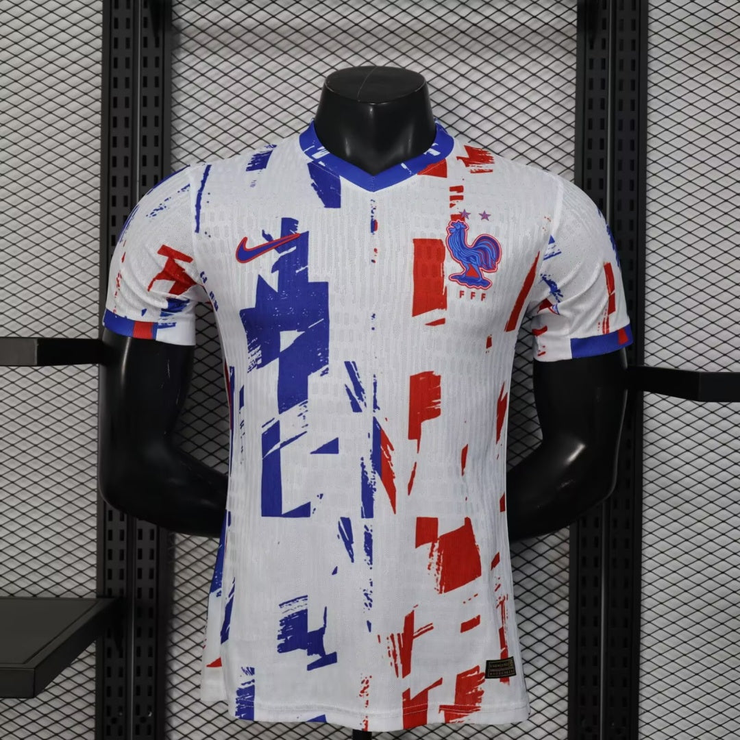 Maillot 25/26 France Spécial joueur Le 12 -ème Maillot, maillot de football bleu avec logo national et détails sportifs.