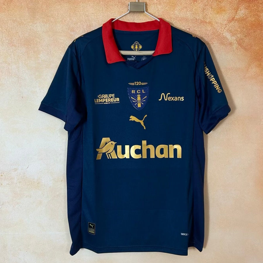 Maillot RC Lens 25/26 Le 12 -ème Maillot, maillot de football avec logo et couleurs officielles, vue frontale.