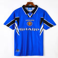 Maillot Manchester United Third Retro 1996-1998 Le 12 -ème Maillot, maillot de football vintage avec logo et design rétro.