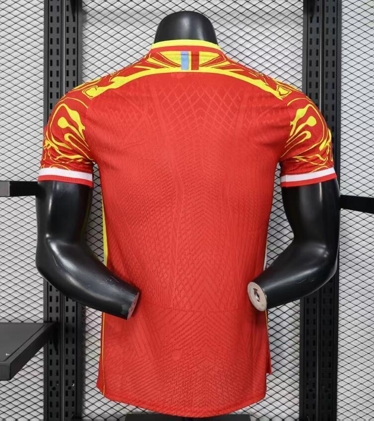 Maillot de football Congo Coupe du Monde 2026, marque Le 12-ème Maillot, vue de face avec détails du design.