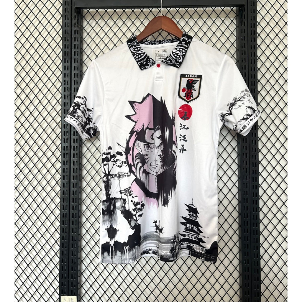 Maillot 24/25 Japon anime style polo Le 12-ème Maillot, design inspiré de l'anime japonais, vue de face avec détails colorés.