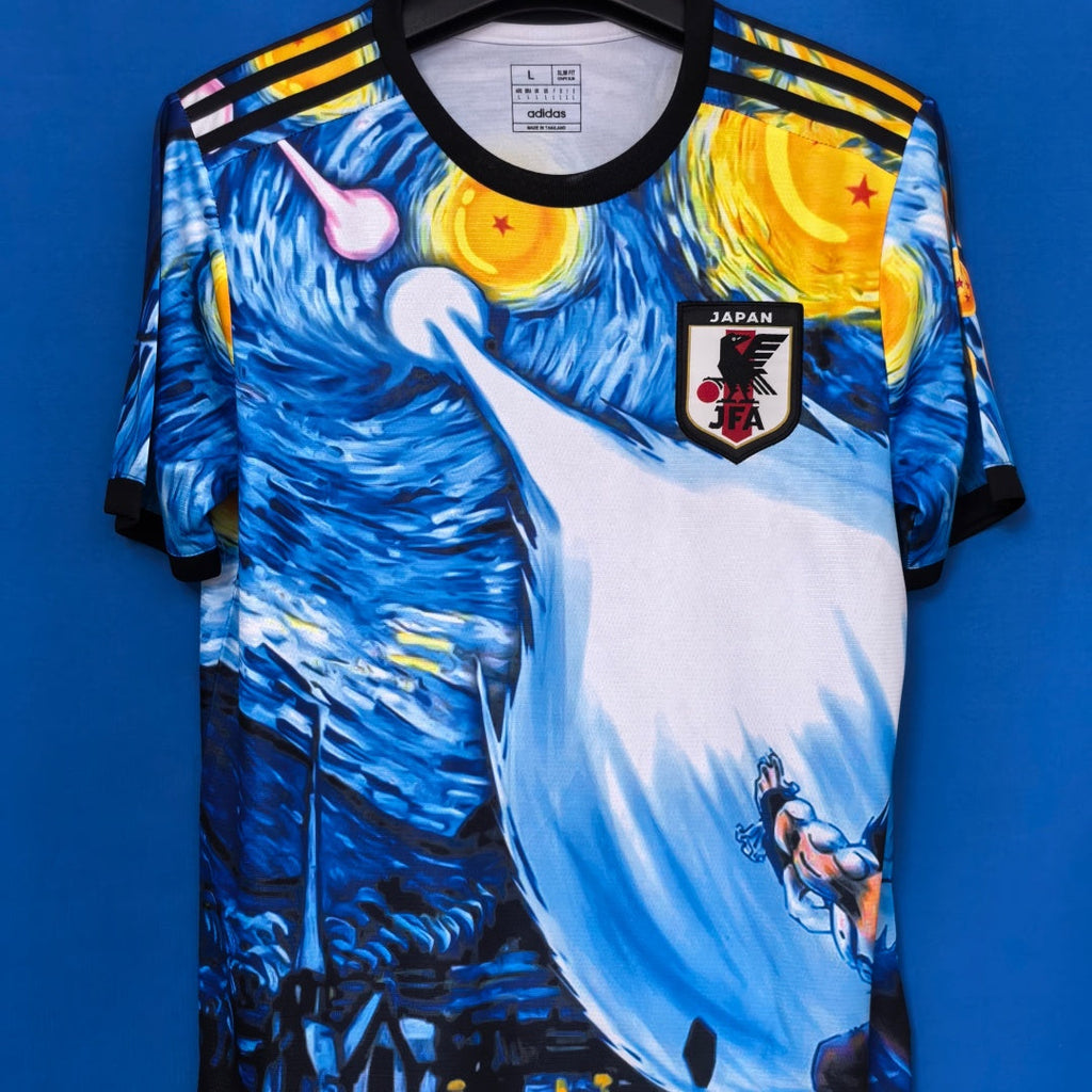 Maillot de football Le 12 -ème Maillot pour enfant 25/26 ans, modèle japonais, en tissu coloré avec logos et détails de design.