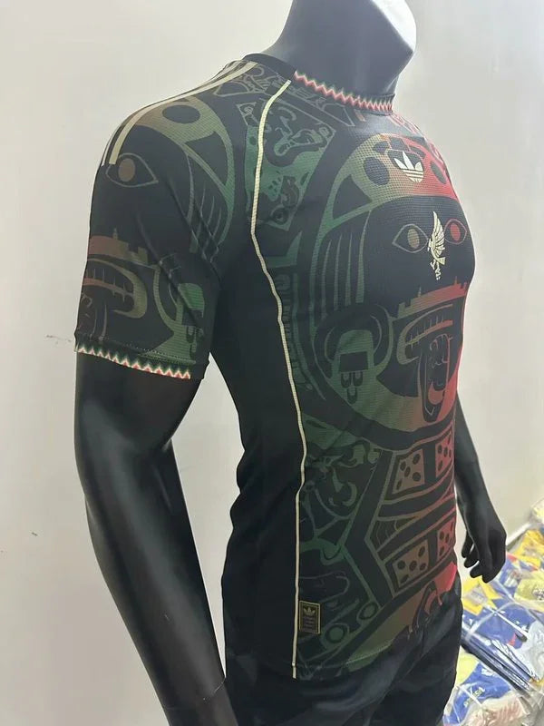 Maillot Mexique concept 2025-26 de la marque Le 12 -ème Maillot, vue front avec design moderne et couleurs vives.