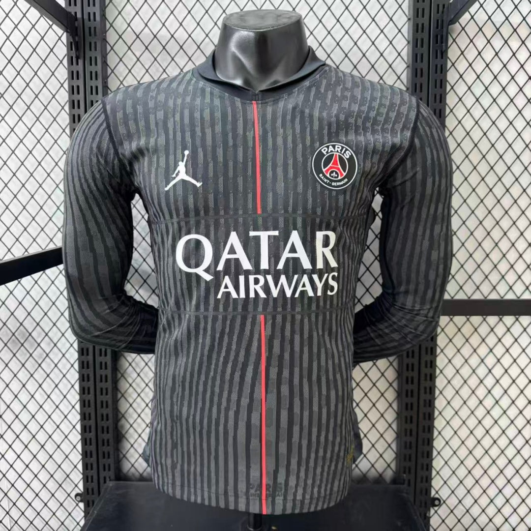 Maillot PSG 25/26 Le 12 -ème Maillot, maillot de football à manches longues pour homme, design quatrième joueur.