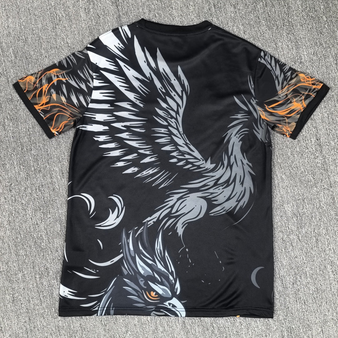 Maillot de football Liverpool Le 12-ème, taille 25/26, noir, vue de face avec logo et détails du maillot.
