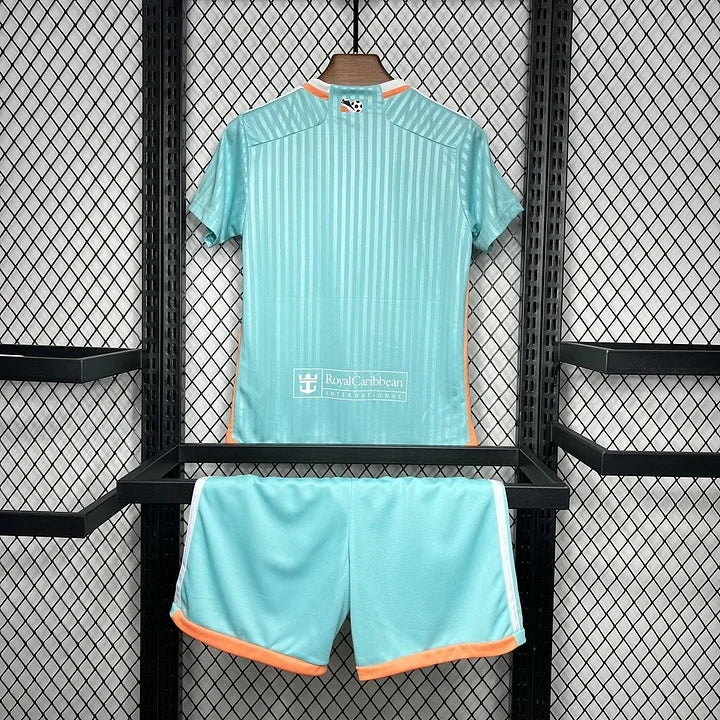 Maillot enfant Inter Miami 2024-2025 Le 12, maillot de football junior avec logo et design officiel.